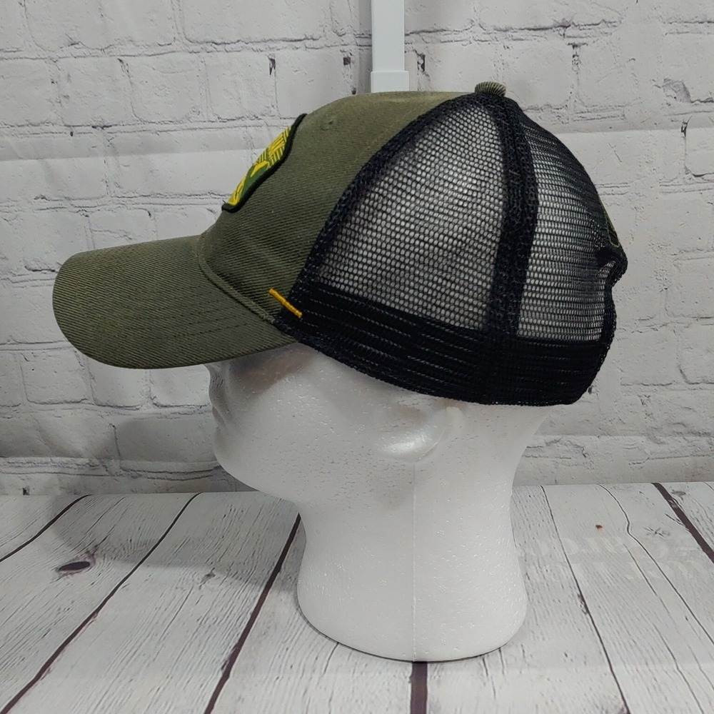 Mossy Oak Hat Cap Snap Back Adjustable Green Gold Pre Owned HT 96 86 - Picture 3 of 7